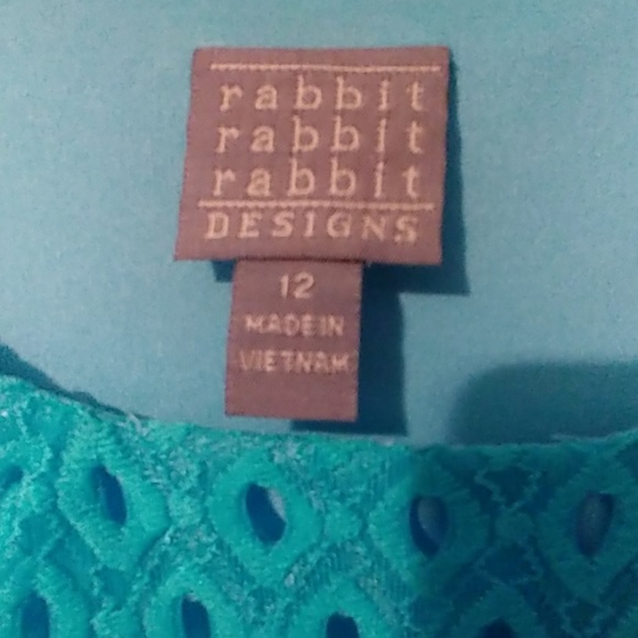 Rabbit Rabbit Rabbit Beautiful teal Dress - Picture 4 of 4